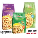 SPAR Pistazien oder Cashews div. Sorten Maximarkt 300 Gramm 1 Packung