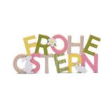 novooo Standdeko Schriftzug „Frohe Ostern” 38 x 18 cm PAGRO DISKONT 1 Stück
