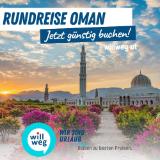 Oman, Rundreise, inkl. alle Hotels + 15 Highlights inkl., pro Person ab 2079 €, bei willweg.at