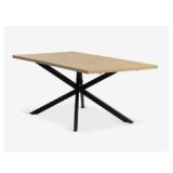 Esstisch NORTOFT 95x200 eichefarben/schwarz 3670025 JYSK 1 Stück