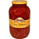 Frey Pizzapfefferoni Rot, Preisangabe ohne MwSt. (Preis inkl. MwSt. 18,69 €), METRO 3 Kilogramm 1 Glas