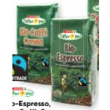 Spar Natur pur Bio-Espresso, Bio-Caffe Crema, Bio-Caffe Crema Intenso oder Crema Mild Maximarkt 1 Kilogramm 1 Packung