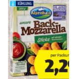 Alpenhain Back-Käse Mozzarella Sticks oder Gouda Taler HOFER 200 Gramm 1 Packung