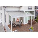 Gutta Terrassenüberdachung „Standard“, 300x400 cm weiß 248796 HELLWEG 1 Stück