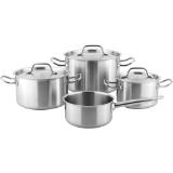 Metro Professional Kochtopfset Edelstahl 7-tlg., Preisangabe ohne MwSt. (Preis inkl. MwSt. 60,00 €), METRO 1 Set