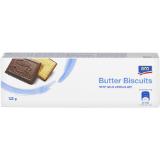 aro  Butterkeks Schoko Vollmilch, Preisangabe ohne MwSt. (Preis inkl. MwSt. 1,69 €), METRO 125 Gramm 1 Packung