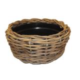 VAN DER LEEDDON Pflanzkorb Rattan Schale „Drypot“ 30296352 BayWa 1 Stück