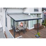 Gutta Terrassenüberdachung „Standard“, 300x400 cm anthrazit 248802 HELLWEG 1 Stück