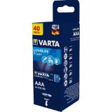 Varta Batterie Mignon oder Micro Longlife Power AAA LR3 od. AA LR6, Preisangabe ohne MwSt. (Preis inkl. MwSt. 17,99 €), METRO 40 Stück