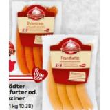 Hofstädter Frankfurter od. Debreziner BILLA PLUS 240 Gramm 1 Packung
