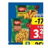 iglo Kroketten oder Pommes Lidl APP Preis 1 Packung