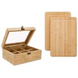 Silvercrest Bambus Sortiment Teebox oder Schneidebrett Lidl 1 Stück