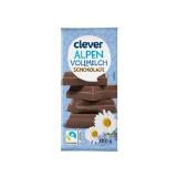 Bild von Clever Alpenvollmilch Schokolade BILLA 100 Gramm 1 Tafel