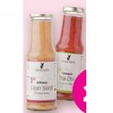 Sanchon Bio-Grill- oder -Feinkostsaucen verschiedene Sorten Denns BioMarkt 210 Milliliter 1 Flasche