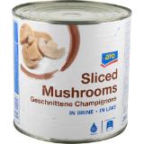 Bild von aro  Champignons geschnitten, Preisangabe ohne MwSt. (Preis inkl. MwSt. 7,47 €), METRO 2.55 Kilogramm 1 Dose