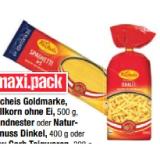 Promotion Bild von Recheis Goldmarke oder Vollkorn ohne Ei, Naturgenuss Dinkel oder Bandnester oder Low Carb Maximarkt 1 Packung