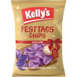 Kelly‘s Festtagschips Gesalzen, Preisangabe ohne MwSt. (Preis inkl. MwSt. 2,08 €), METRO 100 Gramm 1 Beutel