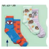 LICENSED Kinder-Socken Lizenz, Doppelpkg. versch. Farben und Muster HOFER 1 Packung