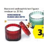 Home Creation Glaskerze mit Figur versch. Farben und Düfte HOFER 1 Stück