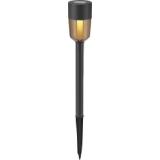 Solar-Leuchte Marsala LED Edelstahl Kunststoff 4,5 cm x 4,5 cm x 35 cm OBI 4 Stück