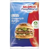 Salomon Green Heroes Homestyle Burger, Preisangabe ohne MwSt. (Preis inkl. MwSt. 13,19 €), METRO 8 Stück 1 Packung