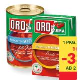 Promotion Bild von Oro di Parma Tomaten versch. Sorten MPREIS 1 Packung