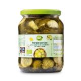 Bio Delikatess-/Burgergurken HOFER 670 Gramm 1 Glas