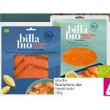 BILLA Bio Räucherlachs oder Graved Lachs Sutterlüty 100 Gramm 1 Packung