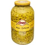 Frey Pizzapfefferoni gelb, Preisangabe ohne MwSt. (Preis inkl. MwSt. 13,46 €), METRO 3 Kilogramm 1 Glas