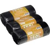belesse Müllbeutel schwarz 150 l, Preisangabe ohne MwSt. (Preis inkl. MwSt. 2,75 €), METRO 10 Stück