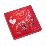 Lindt Lindor Präsent Herz Milch mit Cutouts SPAR Gourmet 187 Gramm 1 Packung