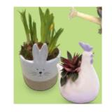 Oster-Arrangement Hasenkeramik oder Huhnkeramik HOFER 1 Stück