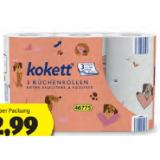 kokett Küchentücher Jumborolle 3-lagig, 3 x 200 Kurzblatt HOFER 1 Packung