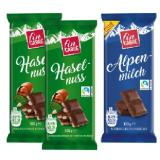 Fin Carre Tafel-Schokolade Vollmilch oder mit gehackten Haselnüssen Lidl 100 Gramm 1 Tafel