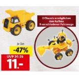 Jamara 9-in-2 Baufahrzeug-Set, 46-teilig Lidl 1 Set