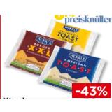 Toast- oder Burgerscheiben verschiedene Sorten Unimarkt