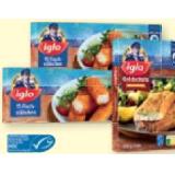 iglo Fischstäbchen versch. Sorten, Fisch'n'Rösti, Knusper Abenteuer, Goldschatz, Käse oder Spinat, Ofenbackfisch, Filegro oder Polardorsch in Knusperhülle Maximarkt 1 Packung