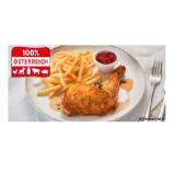 Gegrillte Hühnerkeule mit Pommes und Natursaftl INTERSPAR 1 Set