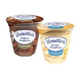 Landliebe Grieß-/Sahnepudding Versch. Sorten Lidl 330 Gramm 1 Becher