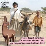 Promotion Bild von Caritas Doppelt schenken: 1 Esel nach Burundi und 1 Krippenfigur unter den Baum