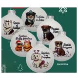 CHRISTBAUMKUGEL Große Kugel: ø 8 cm div. Motive DAS FUTTERHAUS 1 Stück