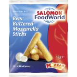 Salomon Food World Beer Battered Mozzarella Sticks, Preisangabe ohne MwSt. (Preis inkl. MwSt. 13,19 €), METRO 1 Kilogramm 1 Packung