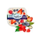 Bild von SanLucar Topfen Vanille Beeren Mix oder Topfen Stracciatella Beeren Mix Sutterlüty 195 Gramm 1 Becher