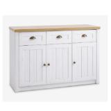 Sideboard MARKSKEL weiß/wild eiche natur 3699007 JYSK 1 Stück