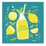 Servietten Fresh Lemonade 3-lagig, 33 x 33 cm PAGRO & LIBRO 20 Stück