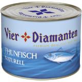 Vier Diamanten Thunfisch Natur, Preisangabe ohne MwSt. (Preis inkl. MwSt. 24,63 €), METRO 1.88 Kilogramm 1 Dose