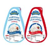Dovgan Family Körniger Frischkäse 33 % oder 25 % Fett Lidl 250 Gramm 1 Becher