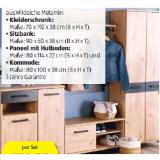 Garderoben-Set aus Wildeiche Melamin HOFER 1 Set