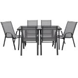 Promotion Bild von ondega GARTENTISCHGRUPPE „ALEX“ 2672014101 + 0422020901 Möbelix 7 Stück