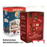 Rotbäckchen Adventkalender oder Rabenhorst Adventkalender Maximarkt 125 Milliliter 24 Stück